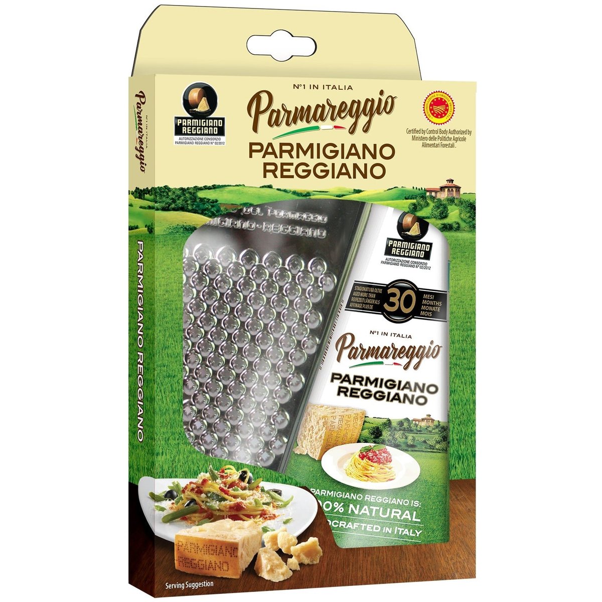 Parmareggio Parmigiano Reggiano 30 měsíců a struhadlo