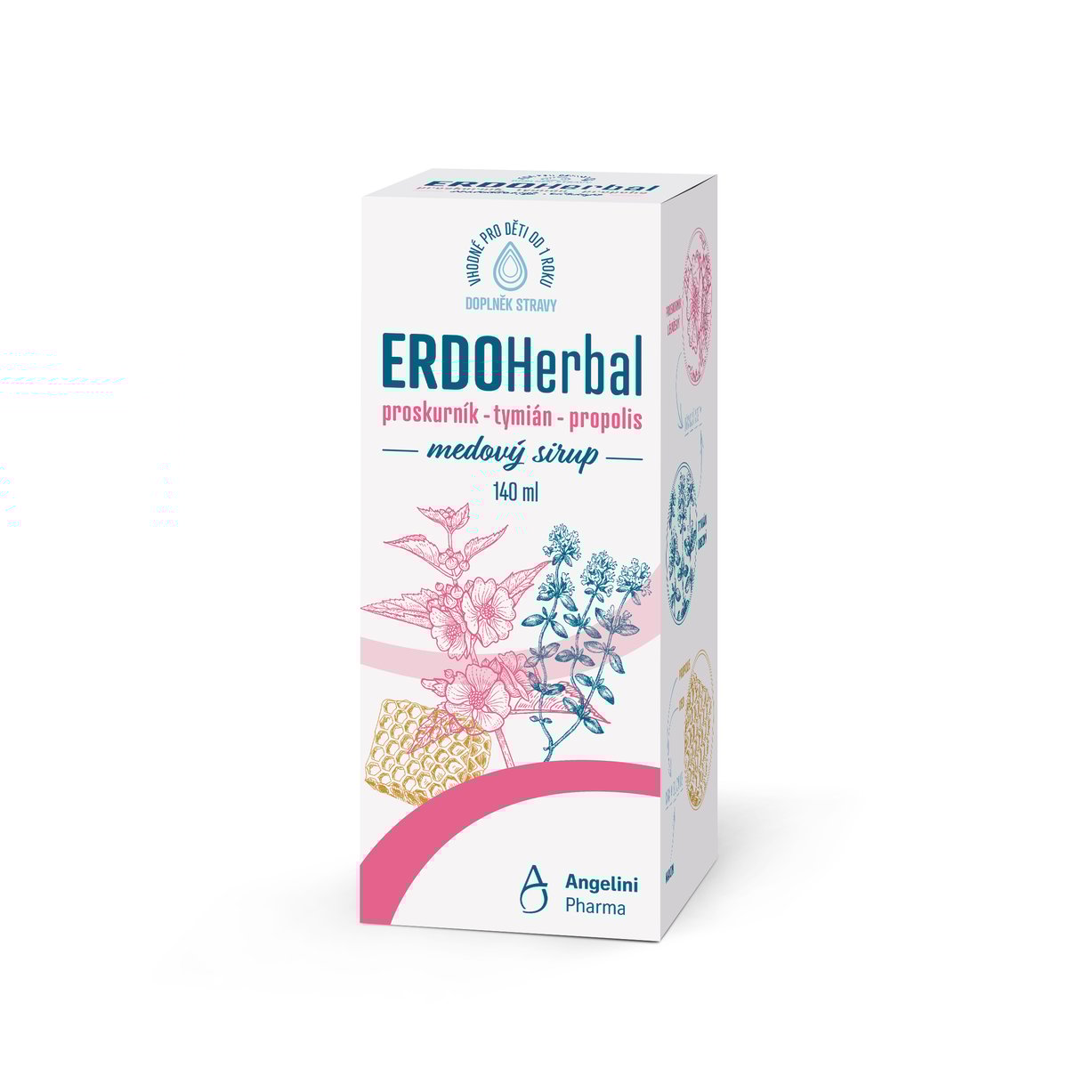 ERDOHerbal medový sirup 140ml