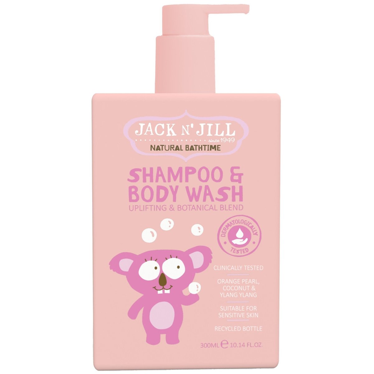 Jack N' Jill Natural Bathtime Šampon a sprchový gel, 300ml
