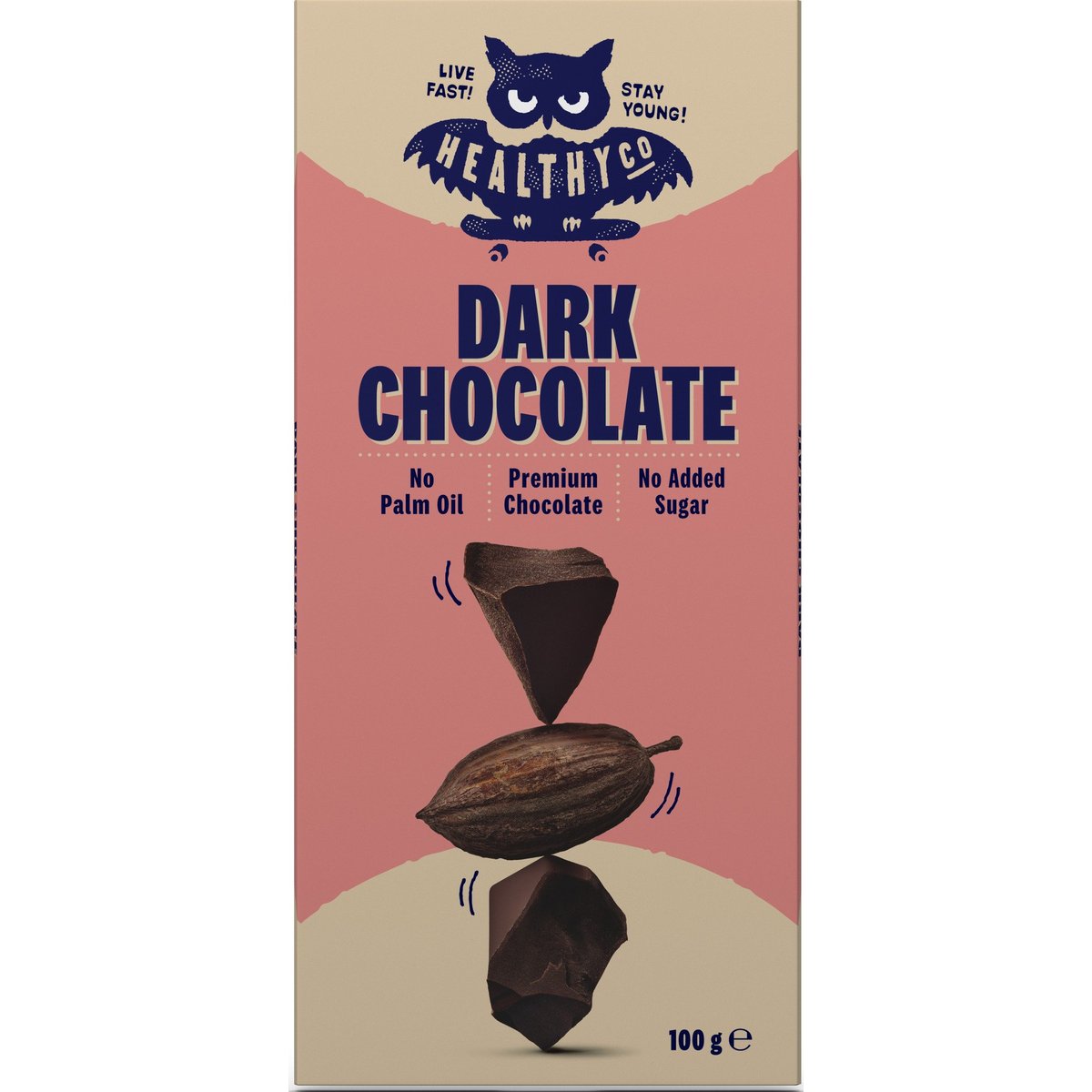 HealthyCo Hořká čokoláda, 100g