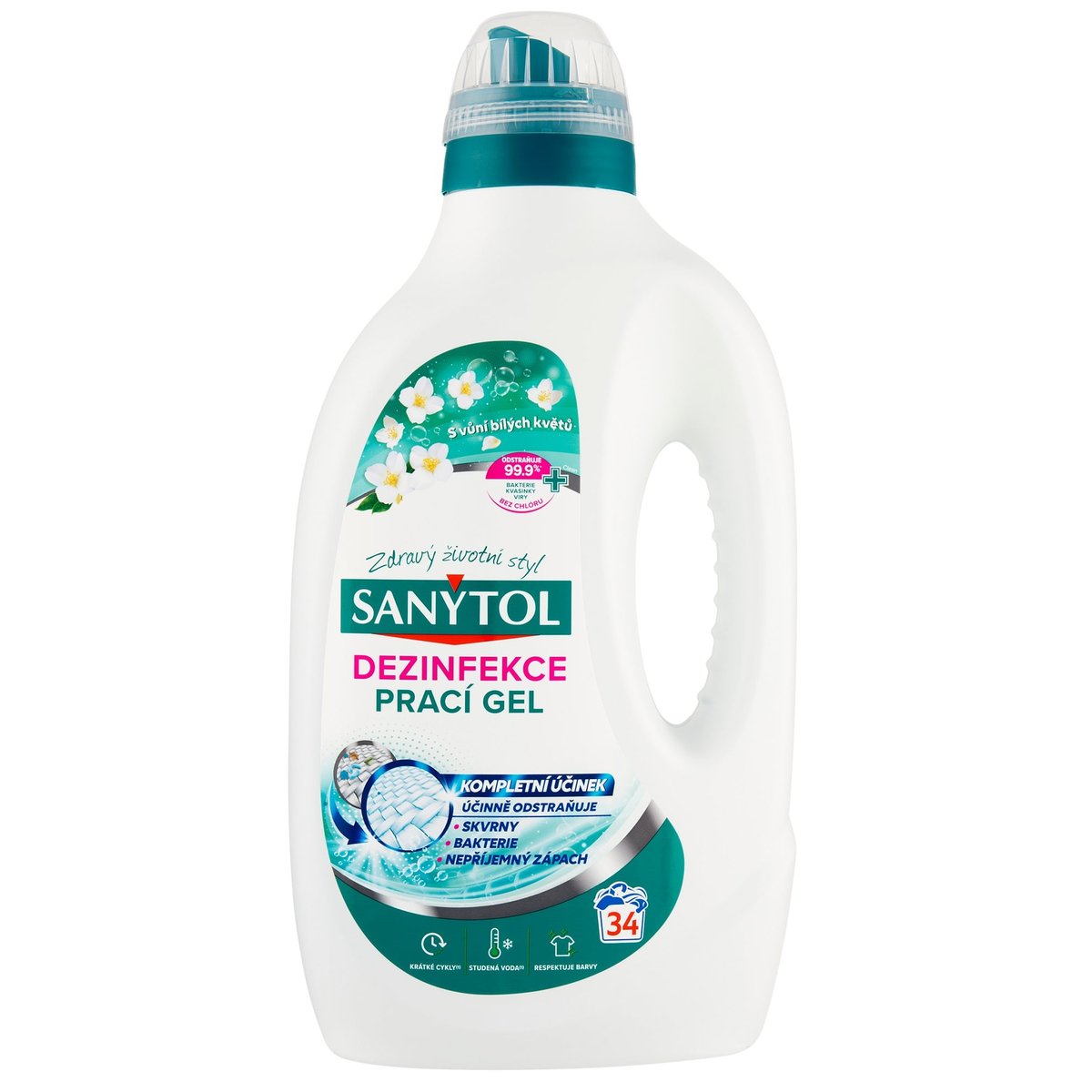 Sanytol Dezinfekční prací gel květinová svěžest (1,7 l)