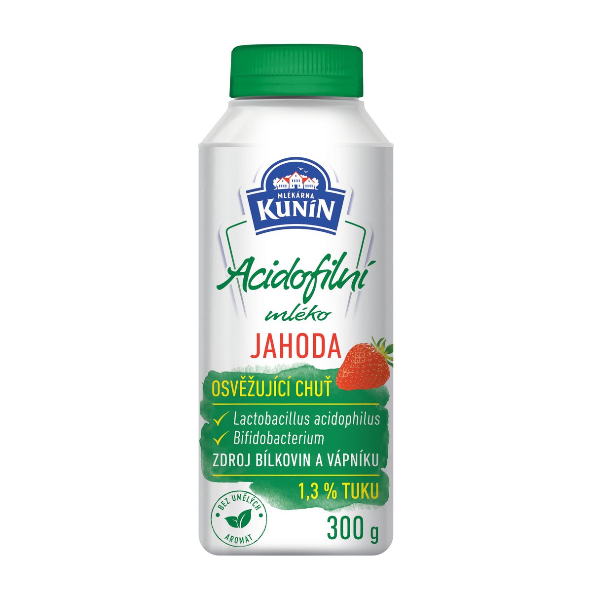 Mlékárna Kunín Acidofilní mléko jahoda