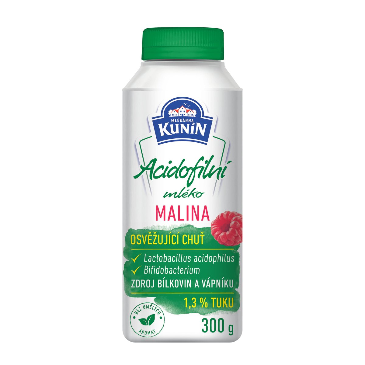 Mlékárna Kunín Acidofilní mléko malina