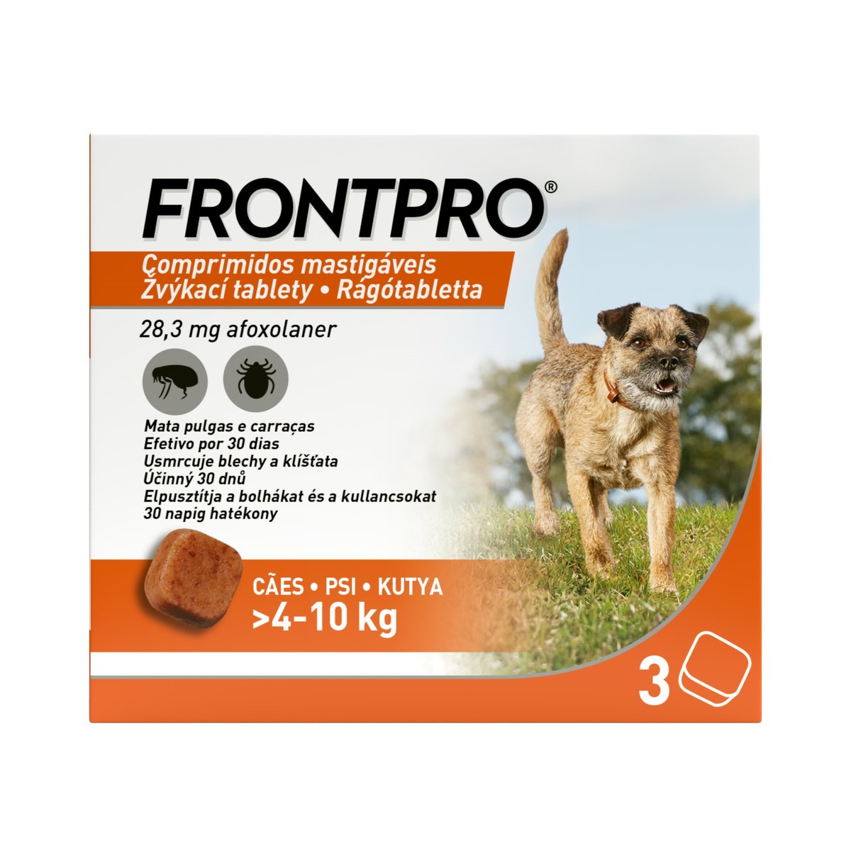 Frontpro 28.3mg 4-10kg žvýkací tbl.3