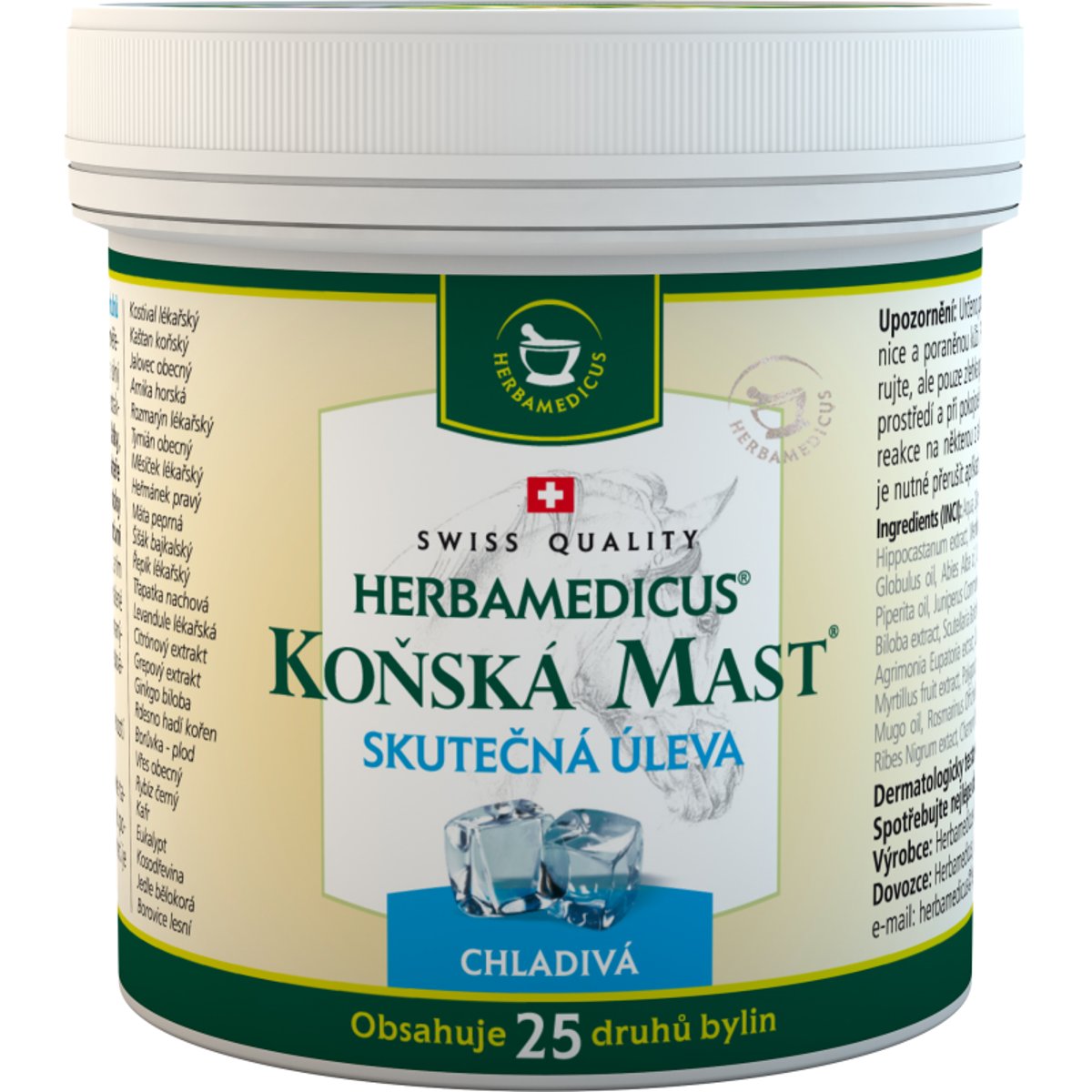 Herbamedicus Koňská mast chladivá 250ml