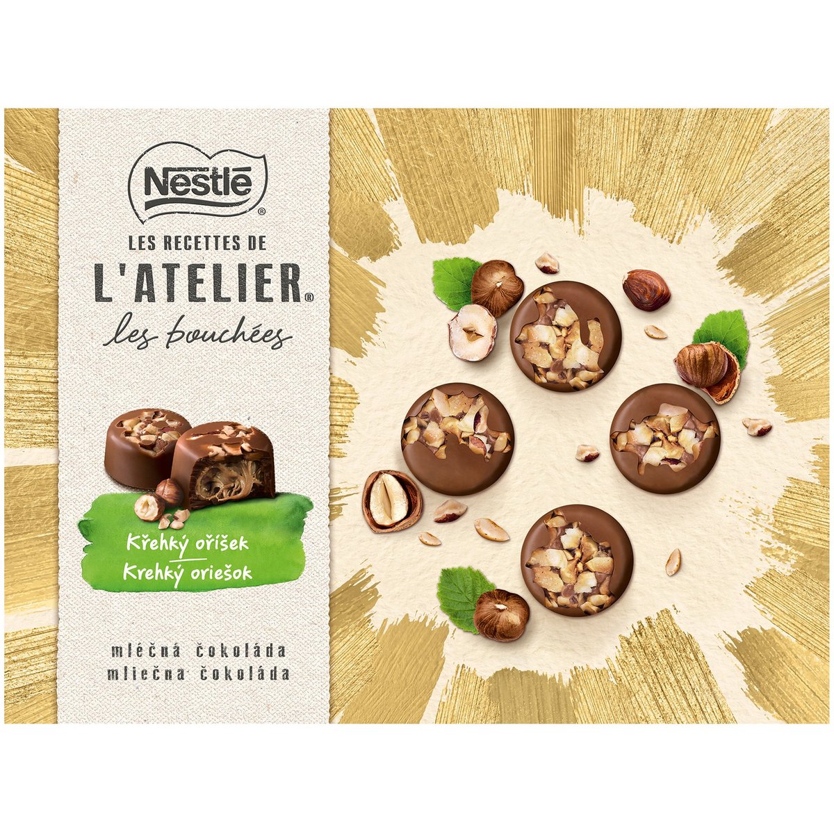 Nestlé Ateliér Křehký oříšek pralinky