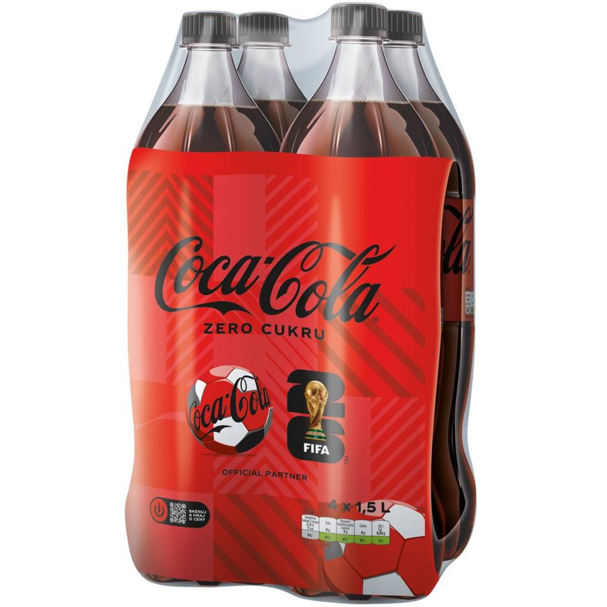 Coca-Cola Zero multipack (4×1,5 l)