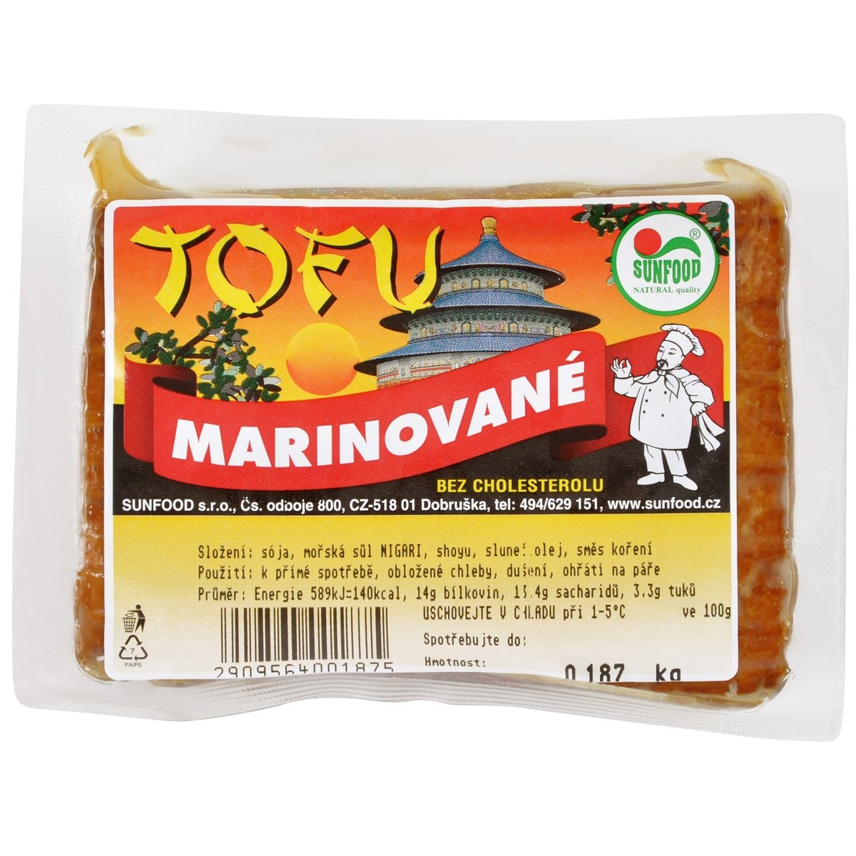 Sunfood Tofu marinované