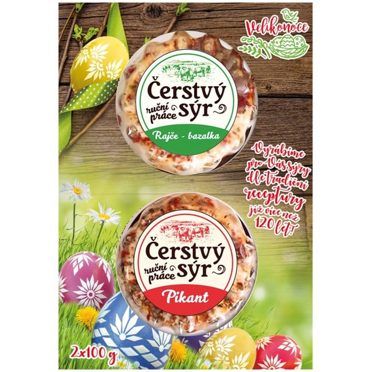 Kromilk Velikonoční duopack čerstvých sýrů