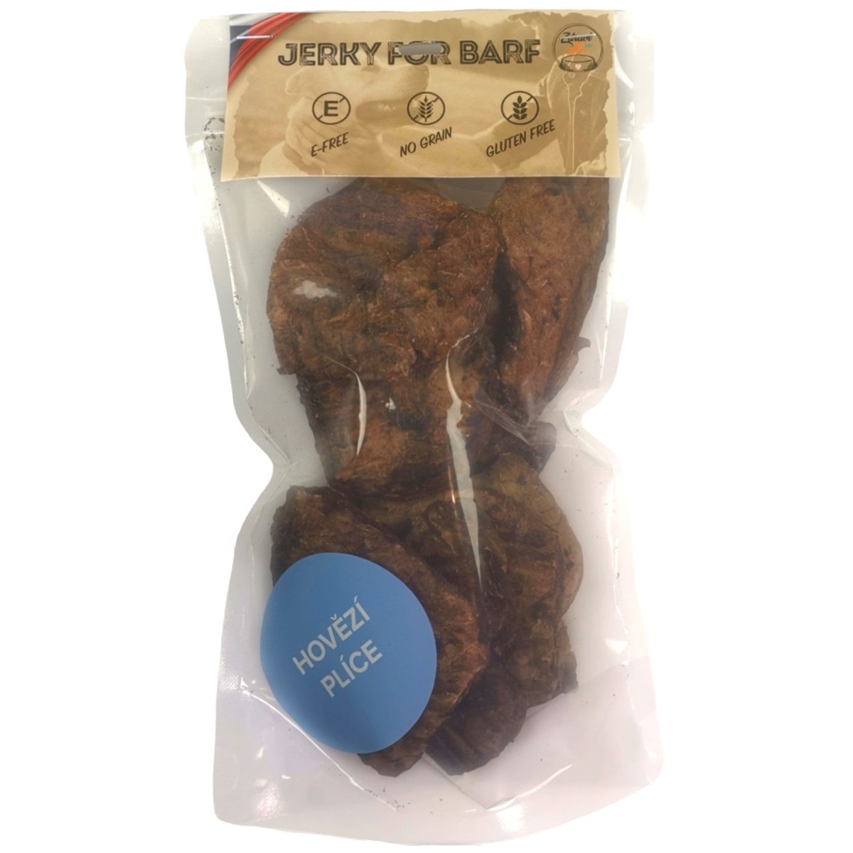 Do psí misky Jerky for barf Sušené hovězí plíce