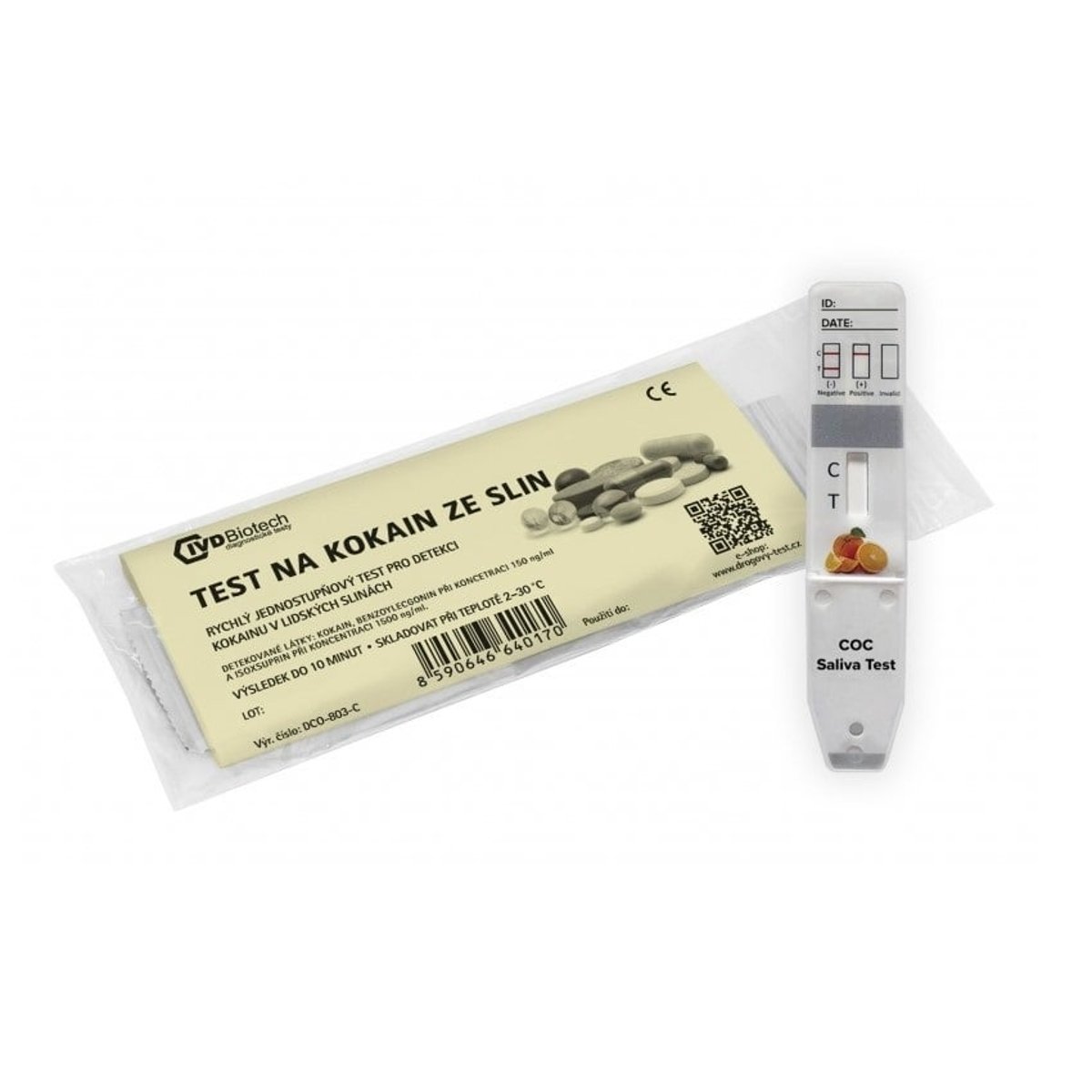 IVD Biotech 1x Drogový test COC (kokain) ze slin