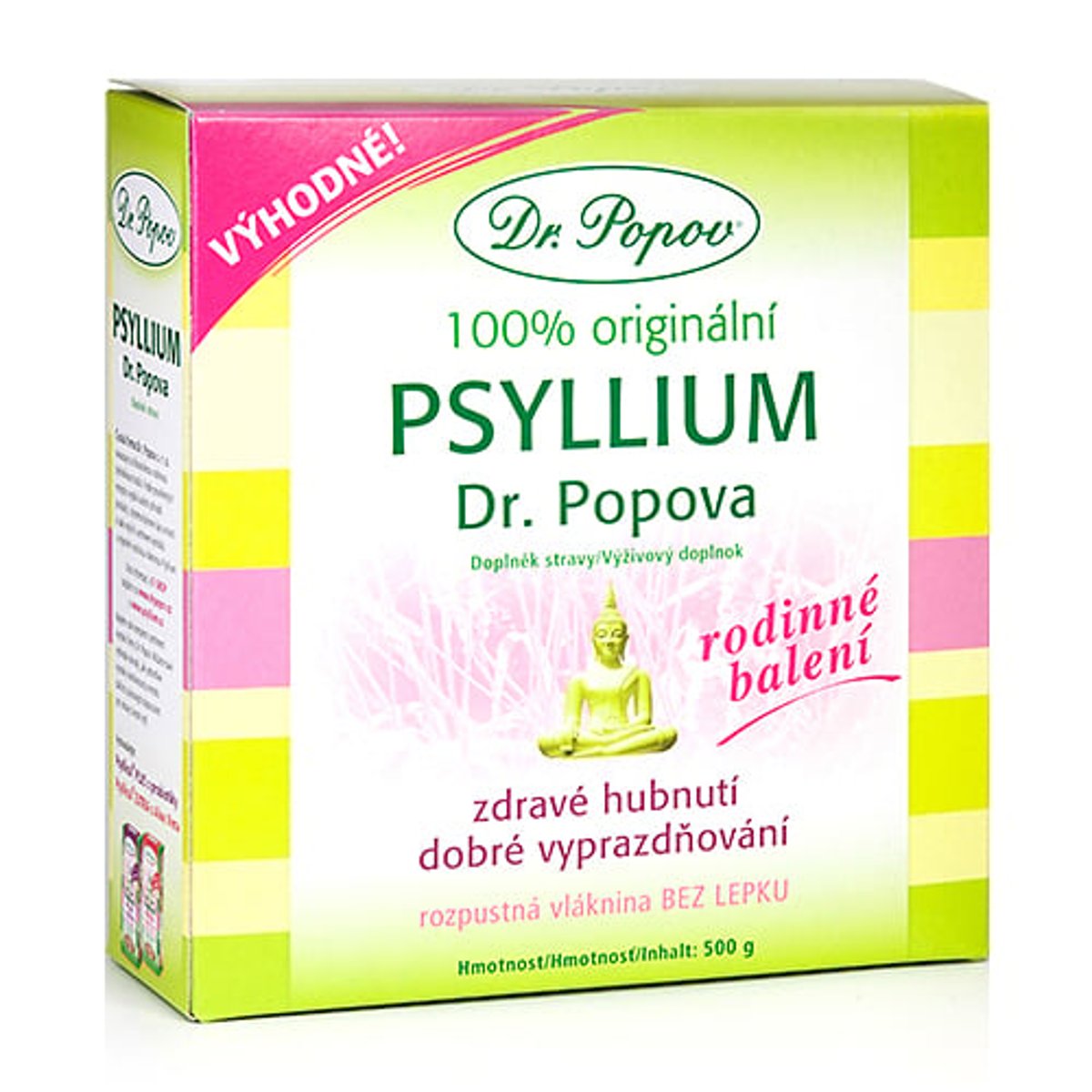 Vláknina Psyllium, 500 g Dr. Popov