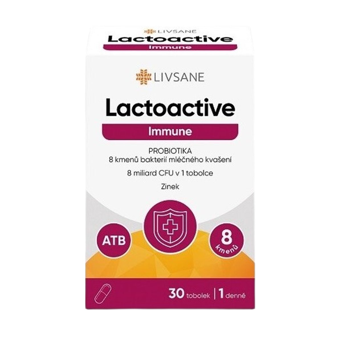 LIVSANE Lactoactive Immune PROBIOTIKA se Zn tob.30