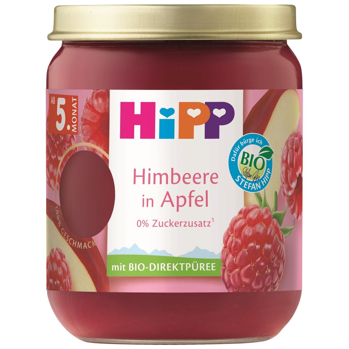 HiPP BIO Superovoce jablko a maliny od uk. 4.–6. měsíce