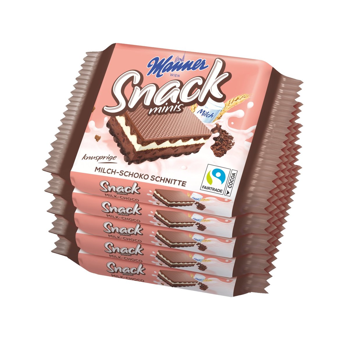 Manner Snack kakaové oplatky 5×25 g