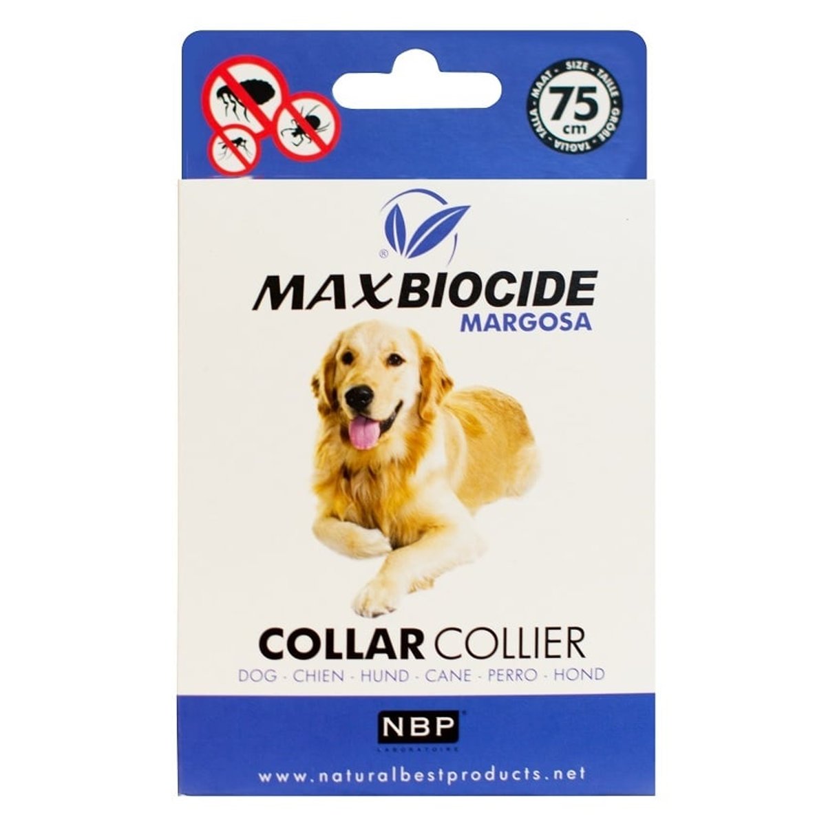 Max Biocide Dog Collar obojek pro psy 75cm