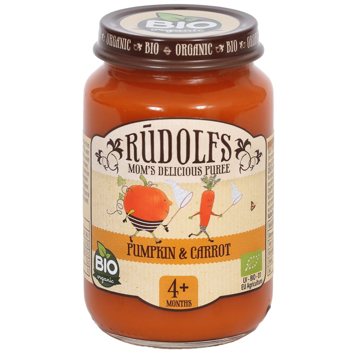 Rudolfs BIO Příkrm dýně a mrkev