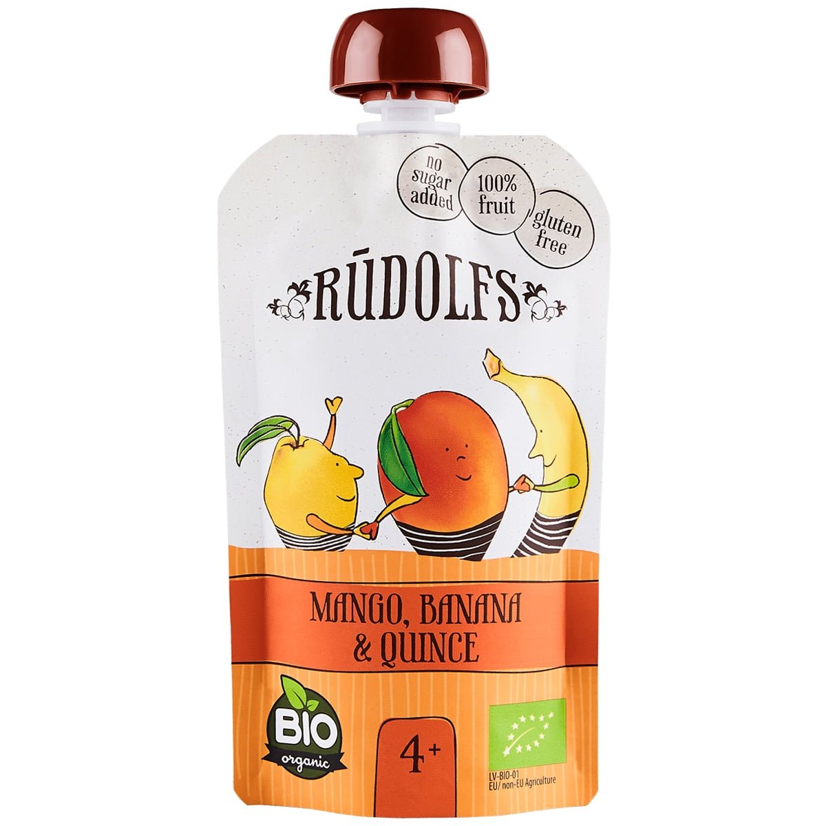 Rudolfs BIO kapsička Mango, banán a kdoule, 110 g