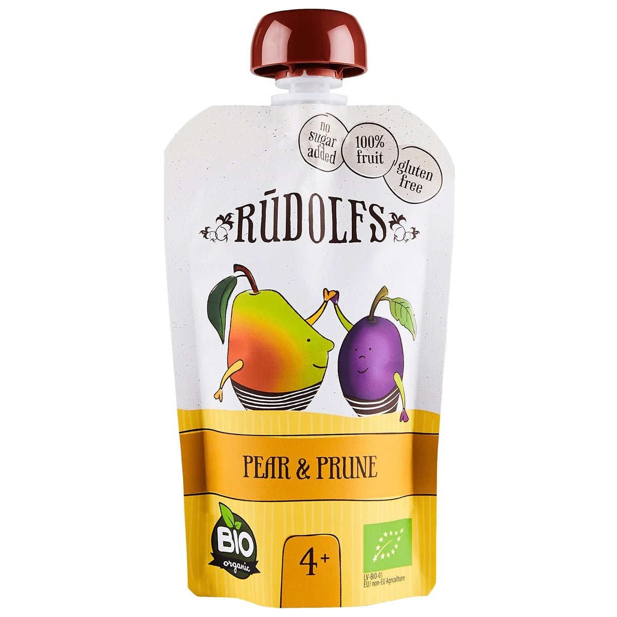 Rudolfs BIO kapsička Hruška, sušená švestka, 110 g
