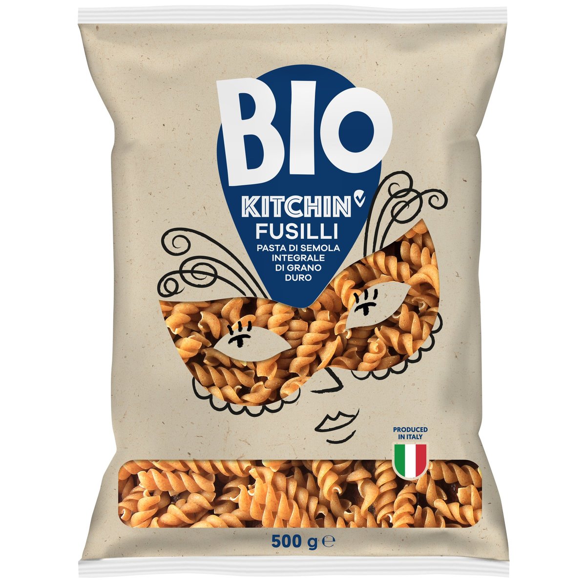 Kitchin BIO Fusilli N. 160 celozrnné
