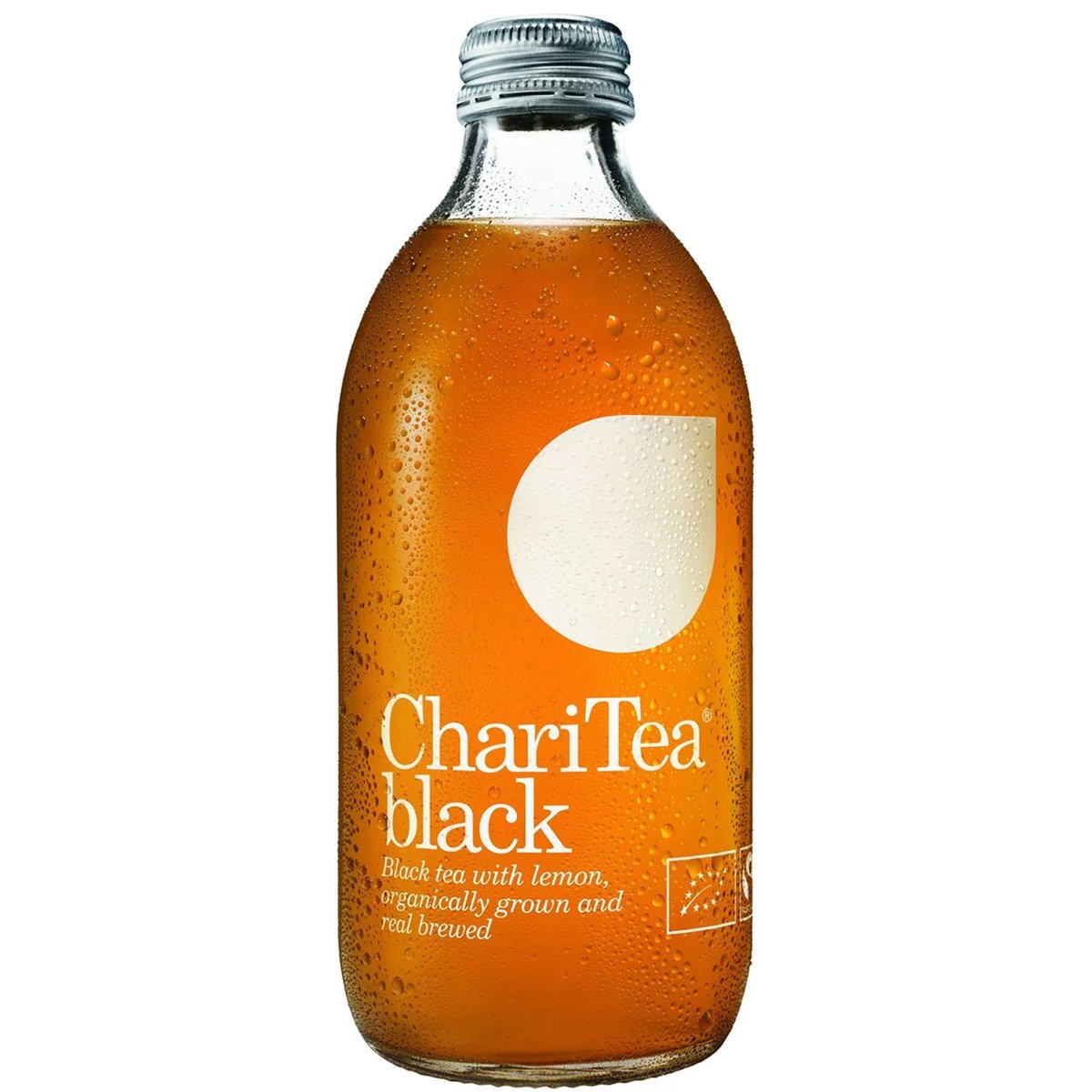 ChariTea black BIO ledový černý čaj s citronem sklo