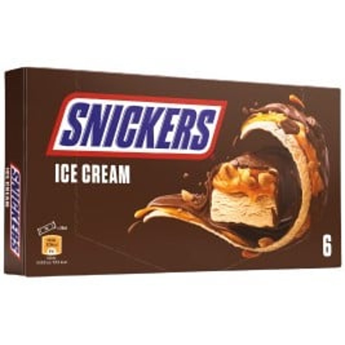 Levně Snickers Zmrzlina v tyčince multipack (6×45,6 g)