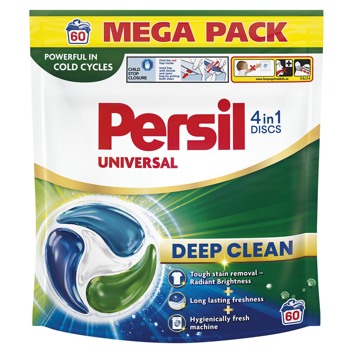 Persil Deep Clean 4v1 Discs Universal - prací kapsle - 60 kapslí