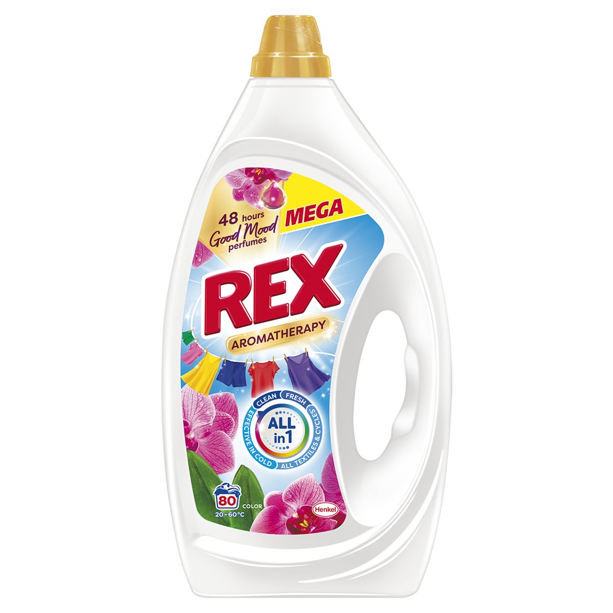 REX At Orchid gel na praní (80 praní) 3,6 l