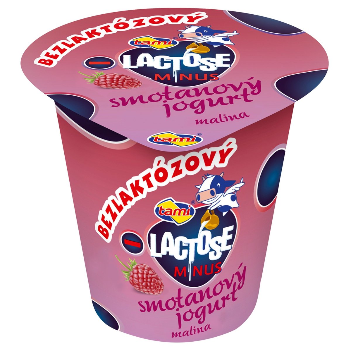 Tami Bezlaktózový smetanový jogurt malina