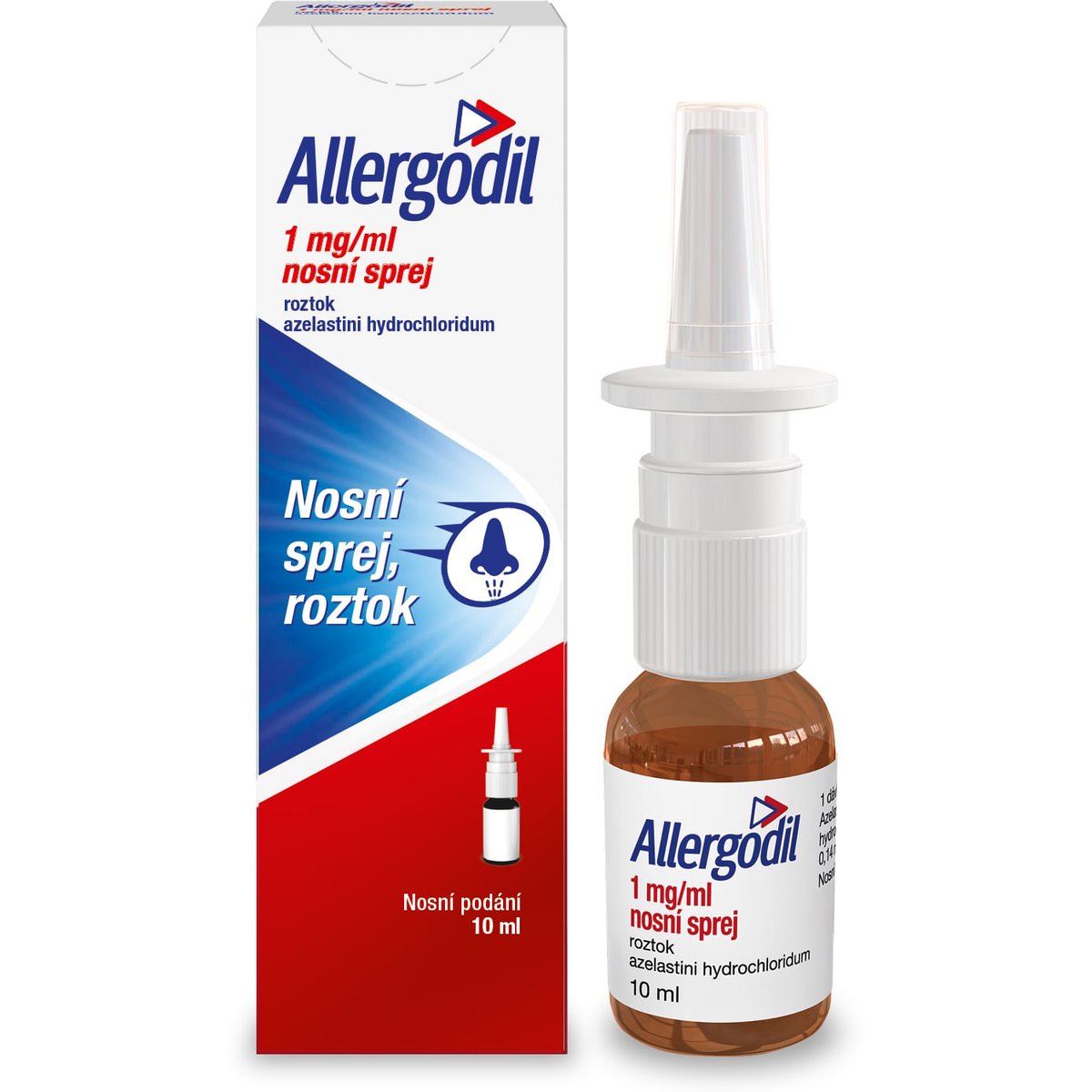 ALLERGODIL 1MG/ML Nosní sprej, roztok 1X10ML