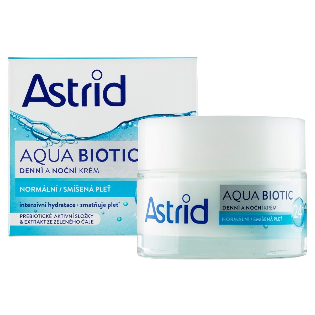 Astrid Aqua Biotic denní a noční krém pro normální a smíšenou pleť