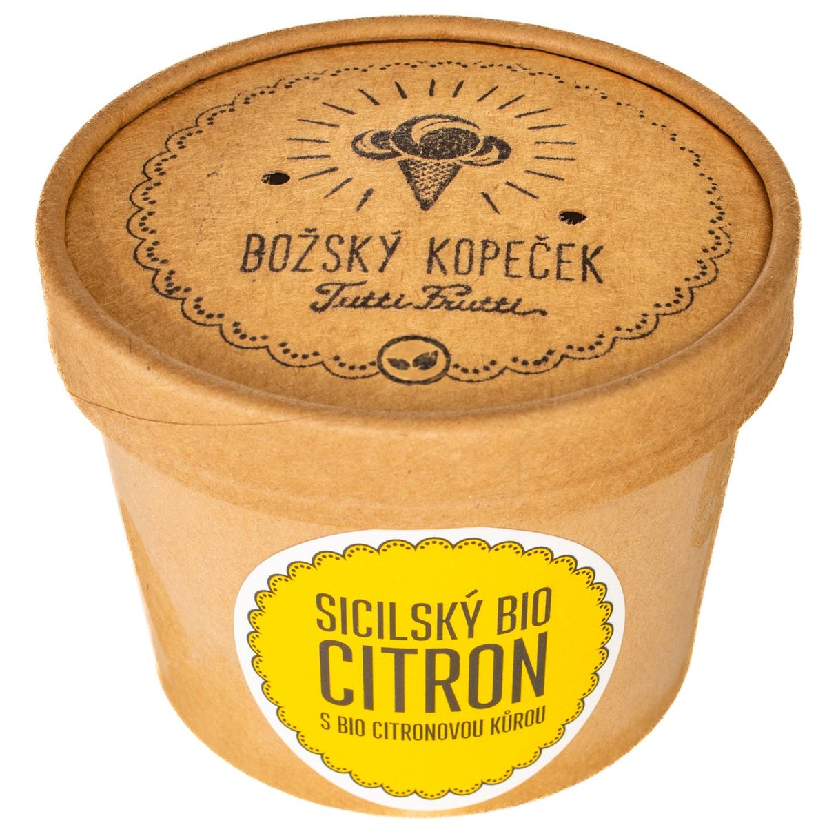 Božský kopeček BIO Sicilský citron s citronovou kůrou