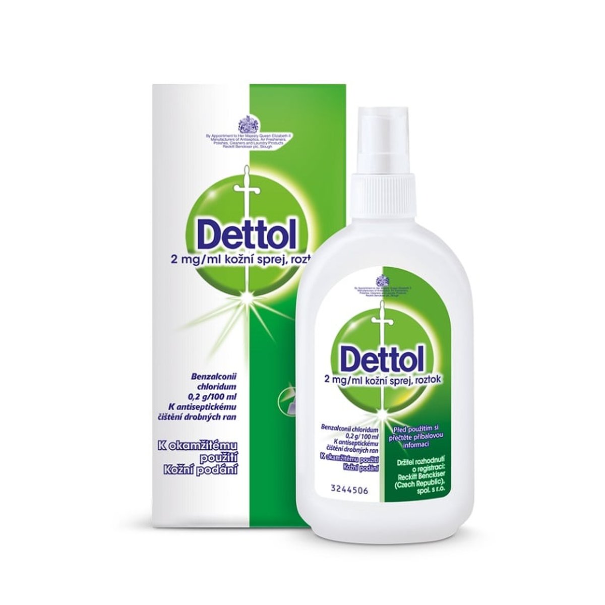 DETTOL 2MG/ML Kožní sprej, roztok 1X100ML
