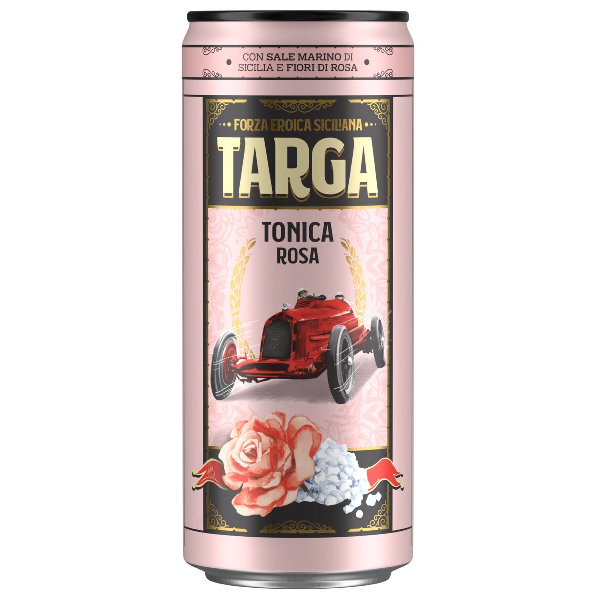 Targa Tonica rosa plech