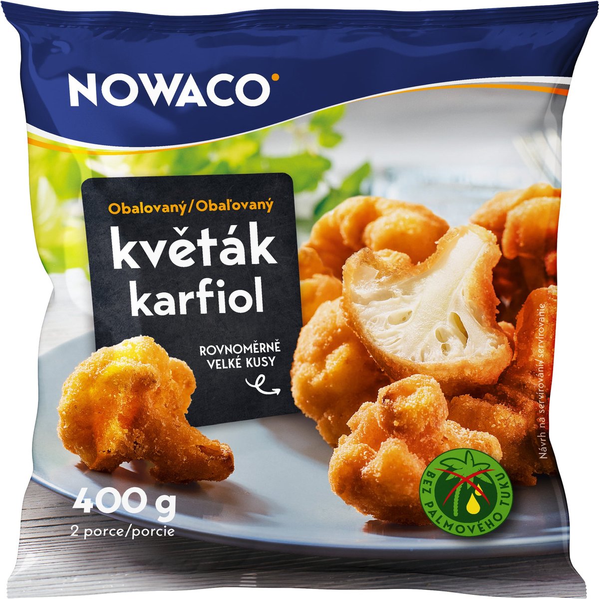 Nowaco obalovaný květák předsmažený