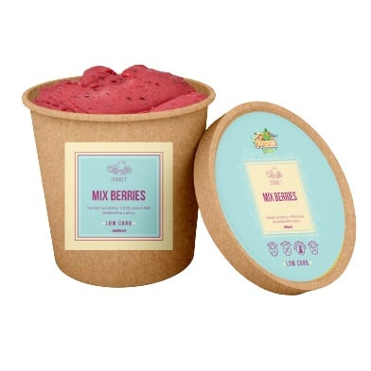 Low carb zmrzlina lesní plody