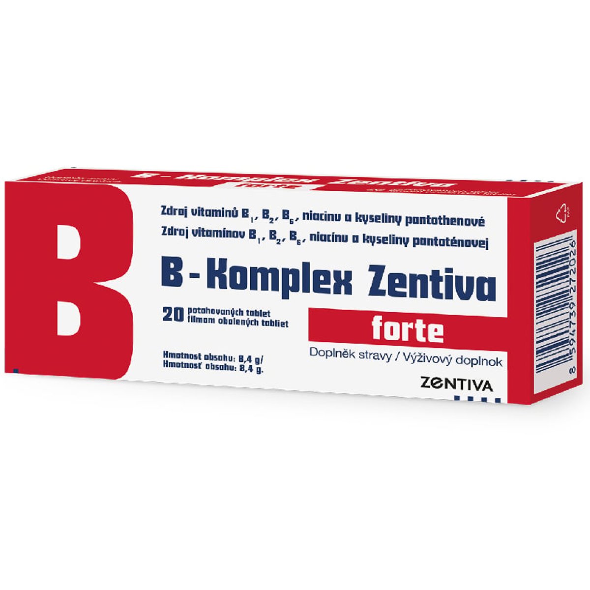 B-Komplex Zentiva forte tbl.flm.20