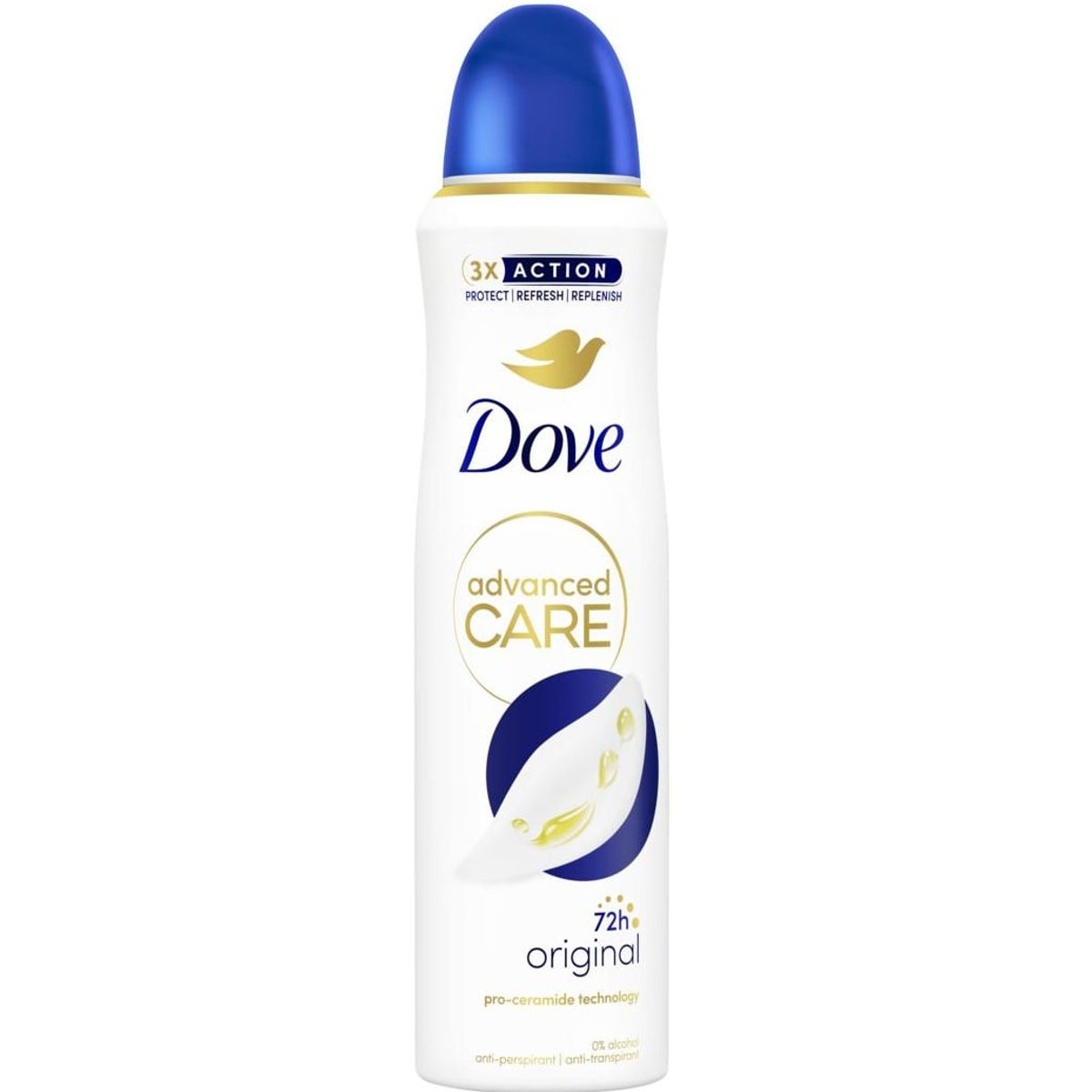 Dove Advanced Care Original antiperspirant ve spreji 72h 150 ml