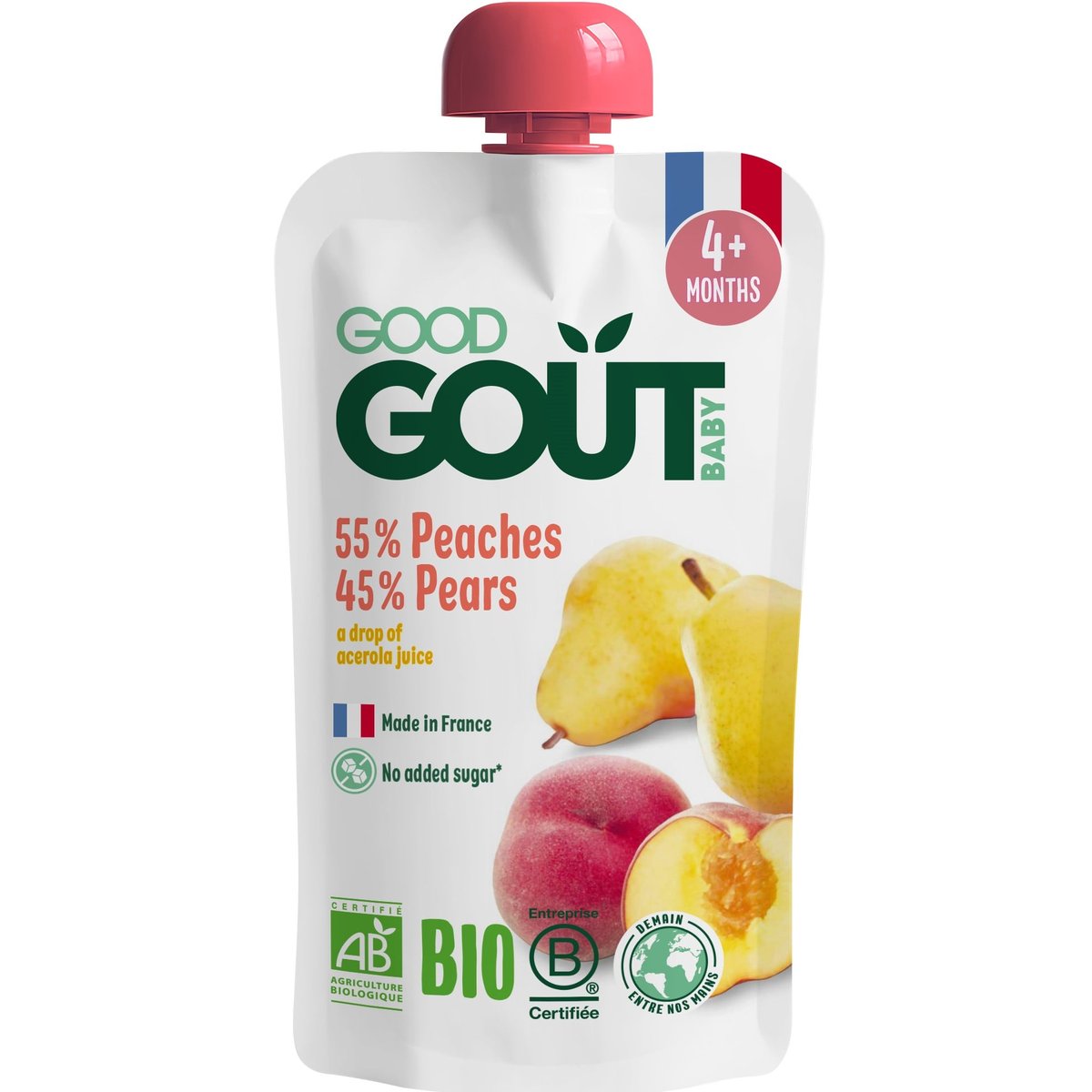 Good Gout BIO Kapsička broskev s hruškou