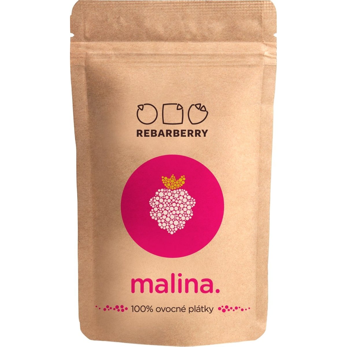 Rebarberry Malina 100% ovocné plátky