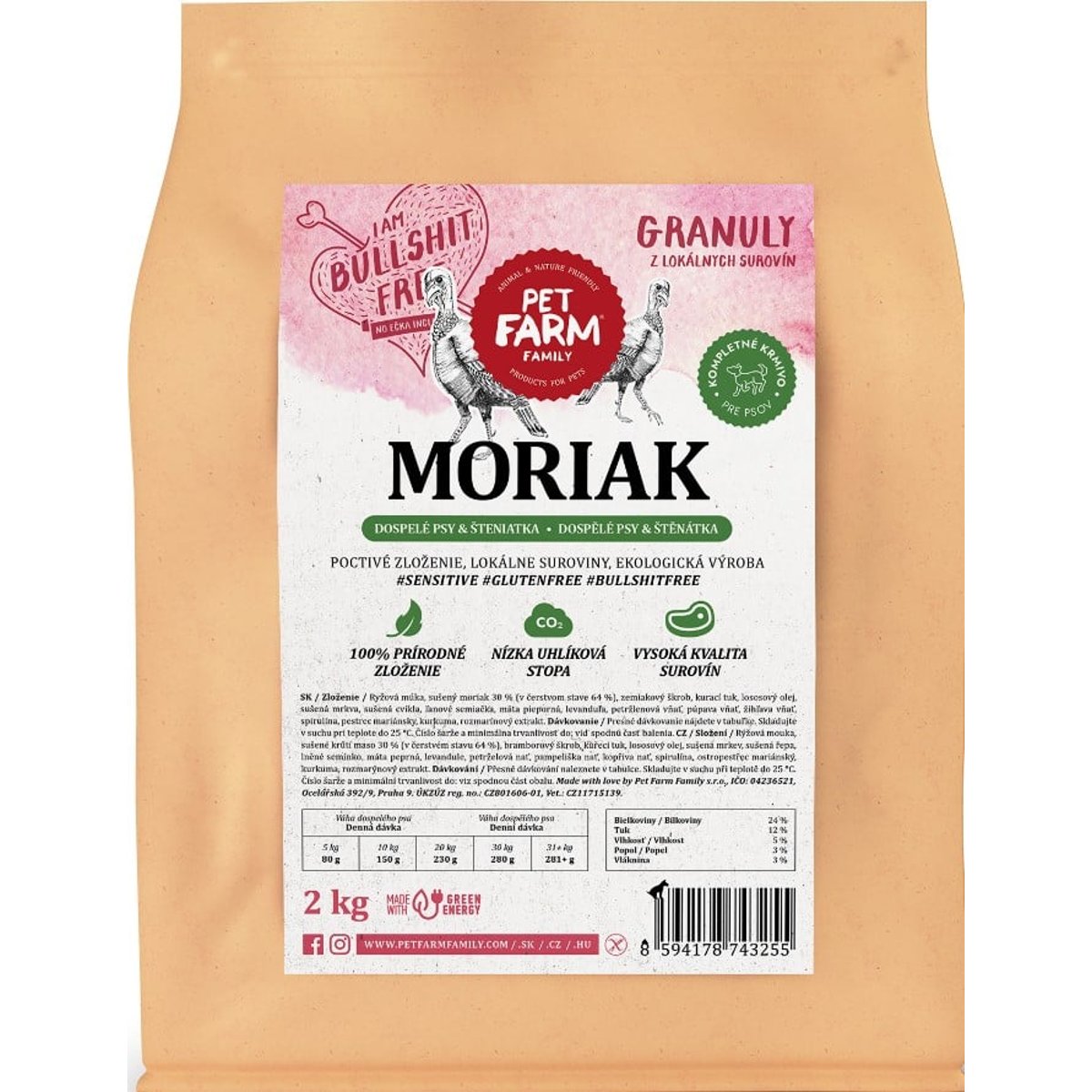 Pet Farm Family Granule Moriak pro psy