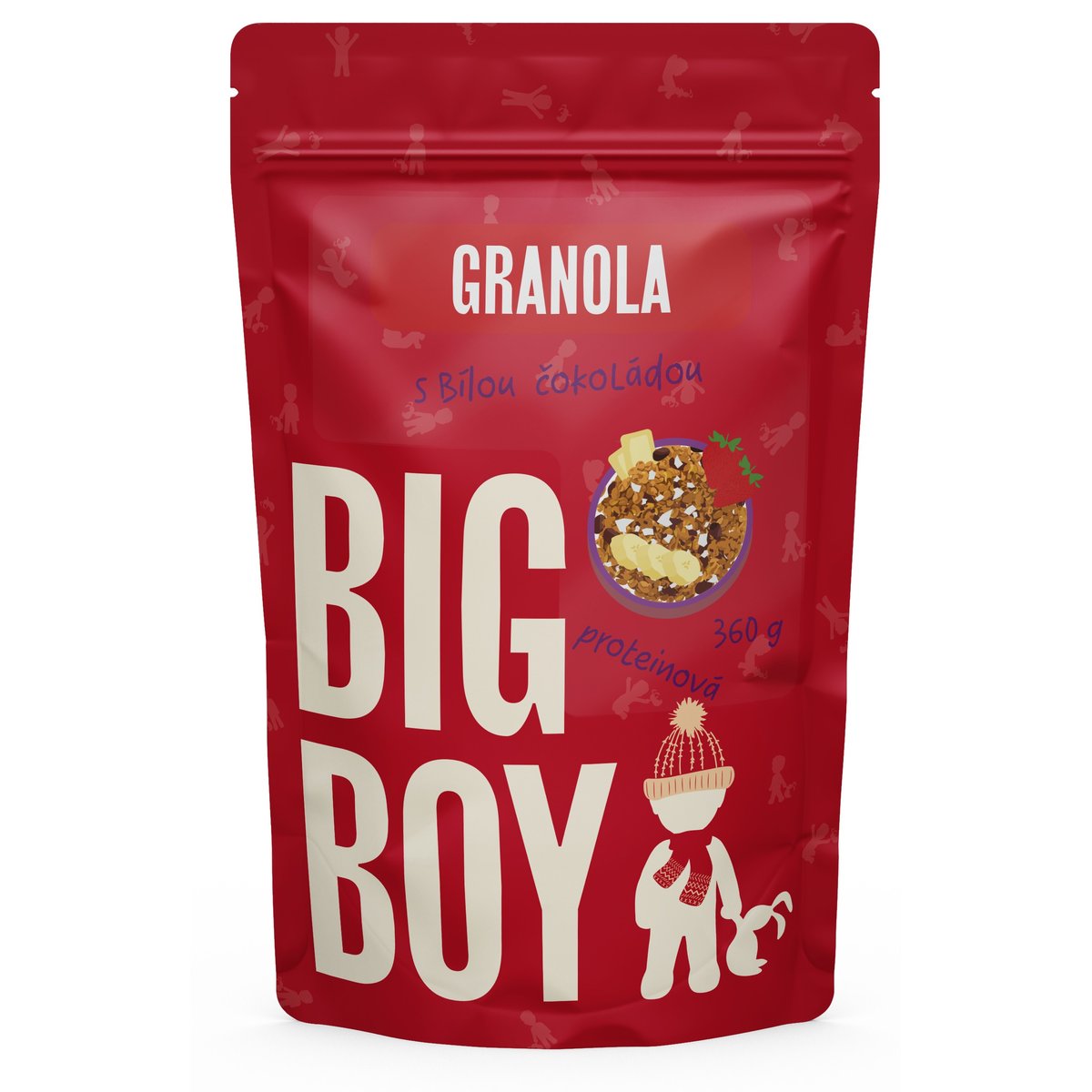 Big Boy Proteinová granola Eko varianta 360 g - s bílou čokoládou by @kamilasikl