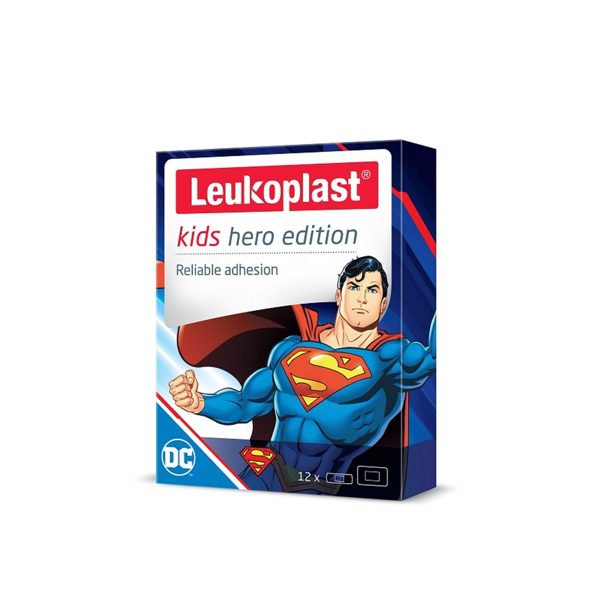 Leukoplast Kids HERO Superman náplast 2 vel.12ks