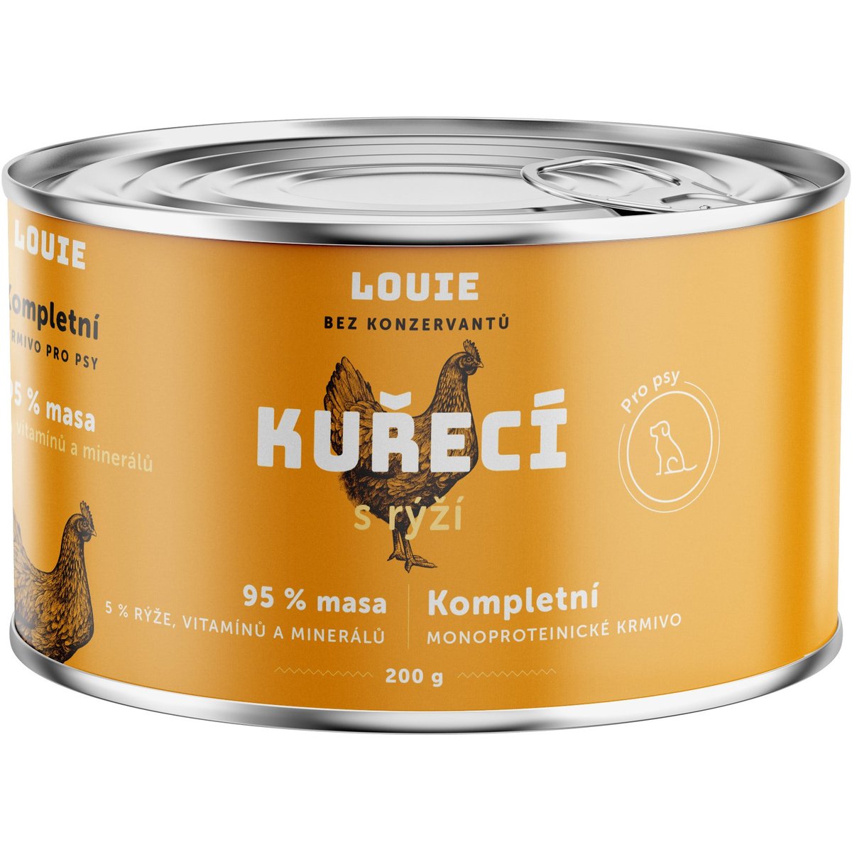 Louie Kompletní krmivo kuřecí s rýží pro psy