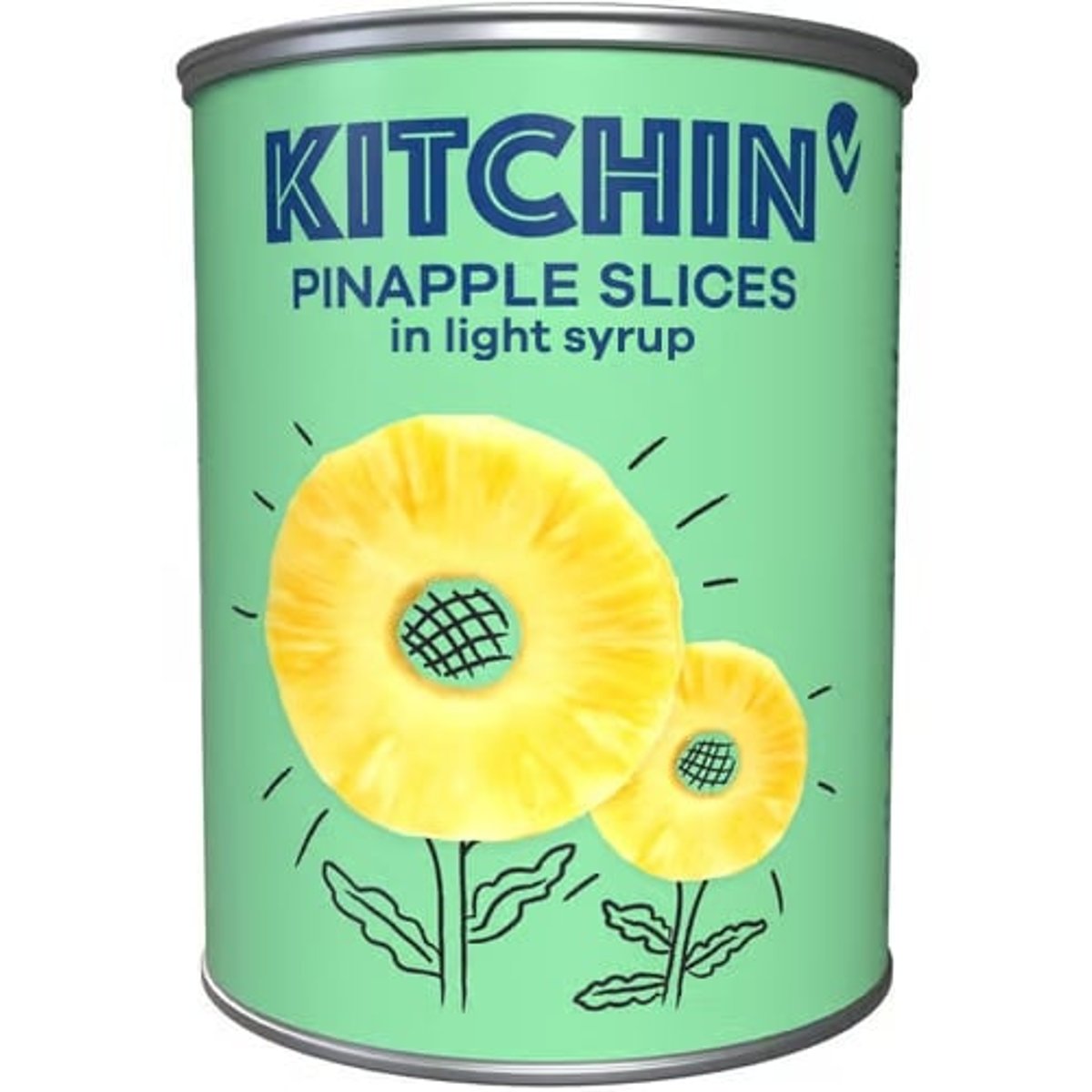 Kitchin Ananasové plátky v mírně sladkém nálevu