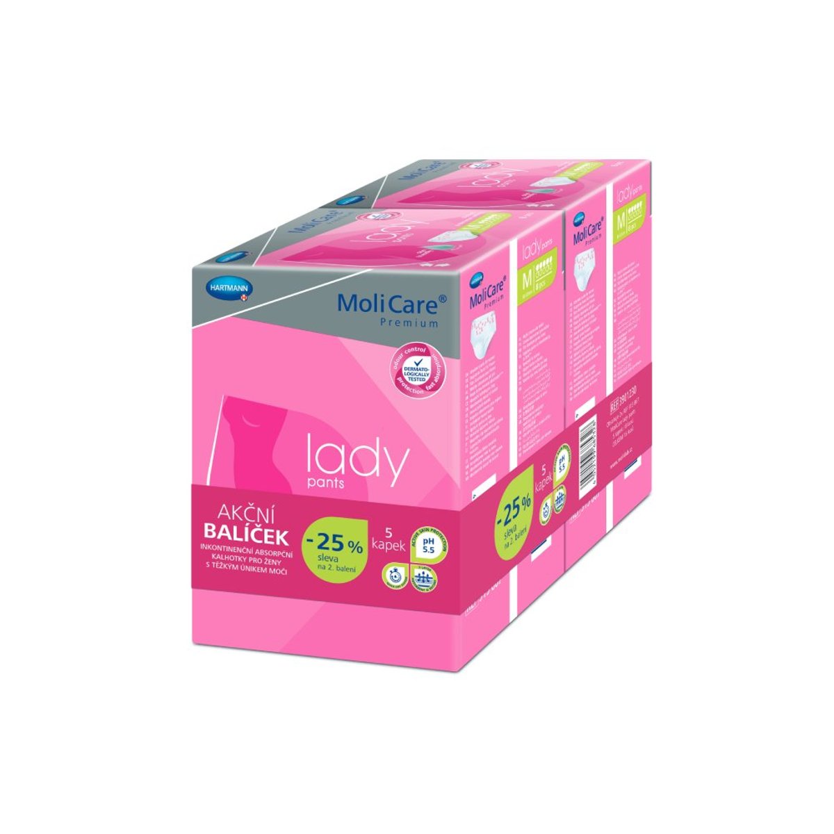 MoliCare Lady Pants inkont.5 kap.M duopack 2x8ks