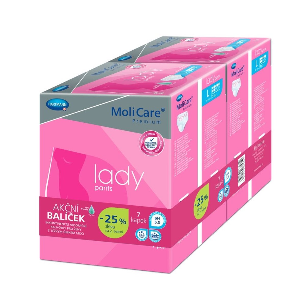 MoliCare Lady Pants inkont.7 kap.L duopack2x7ks