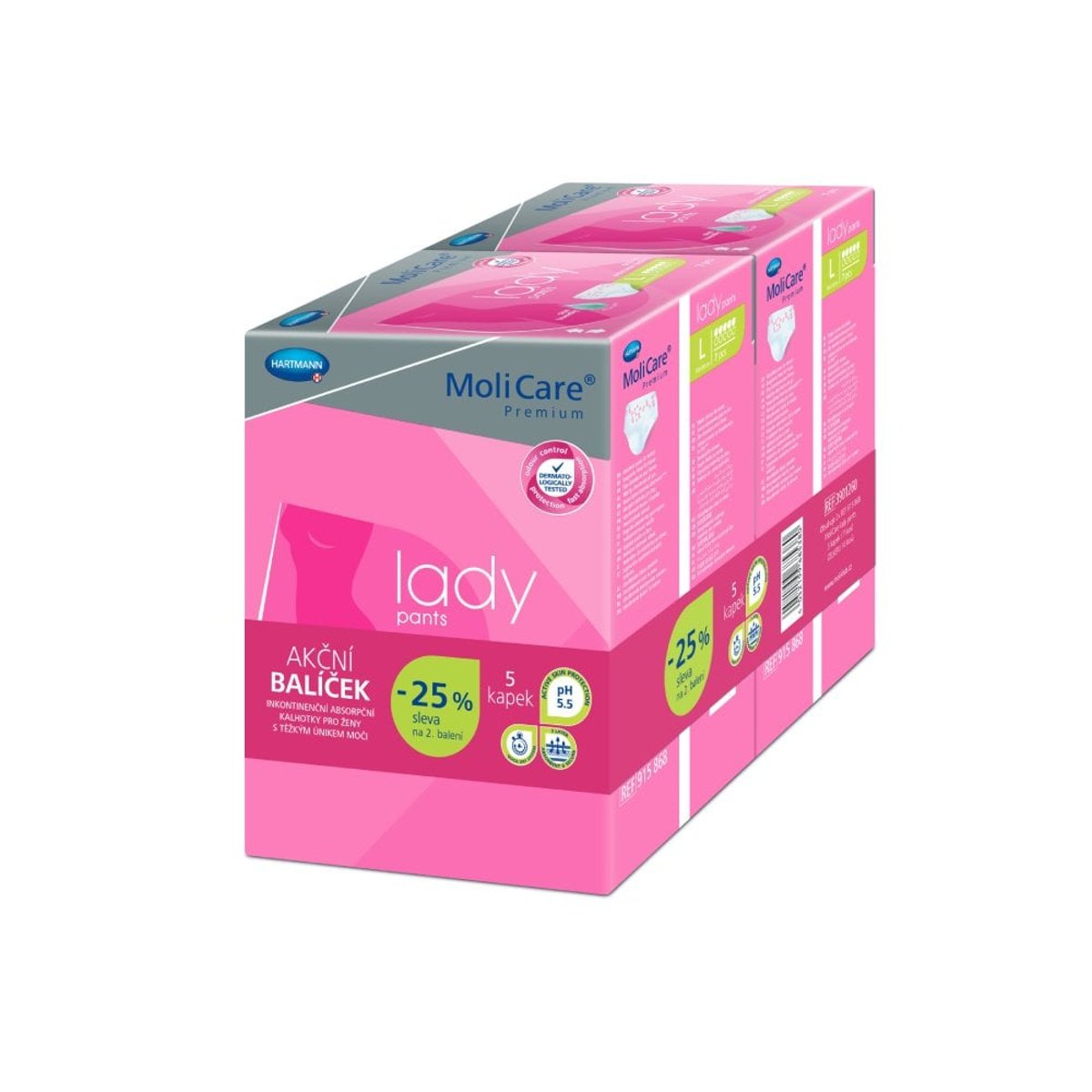 MoliCare Lady Pants inkonti.5 kap.L duopack 2x7ks