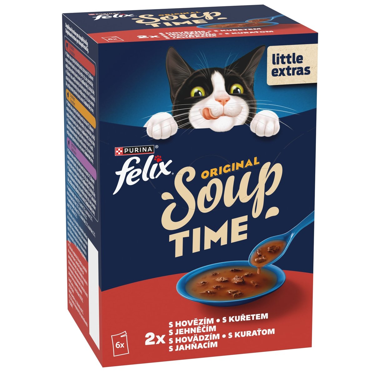 Felix Soup Lahodný výběr polévka pro kočky 6×48 g
