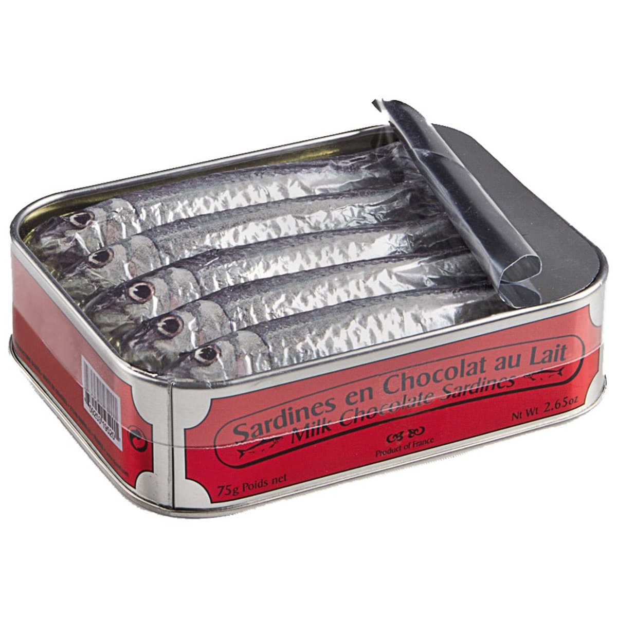 Michel Cluizel 5 mléčných čokoládových sardinek v konzervě